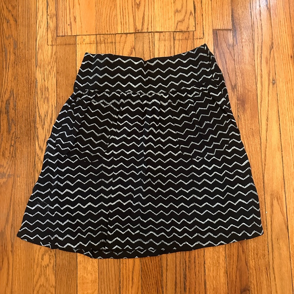 Black and White Chevron Women's Skirt
